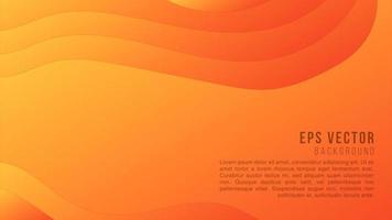 Papercut orange abstract background vector paper cut gradient effect