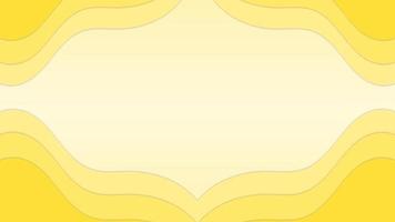 Yellow papercut abstract background with gradient paper cut vector