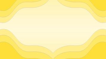 Yellow papercut abstract background with gradient paper cut vector