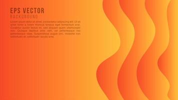 Papercut orange abstract background vector paper cut gradient effect