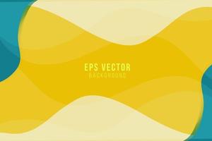 Abstract shape background blue and yellow backgrounds vector