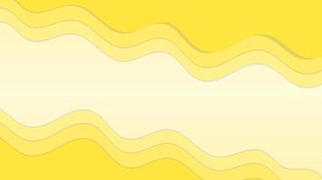 Yellow papercut abstract background with gradient paper cut vector