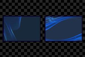 Set of blue background isolated vector with shine glow effect