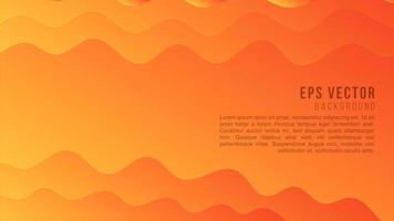 Orange papercut abstract text background paper cut gradient vector