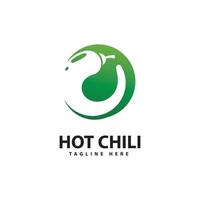 Spicy Chili logo icon vector  Red Pepper logo template