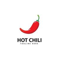 Spicy Chili logo icon vector  Red Pepper logo template