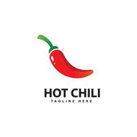 Spicy Chili logo icon vector  Red Pepper logo template