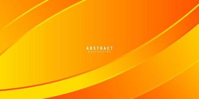 Orange and yellow abstract background of warm curves vector