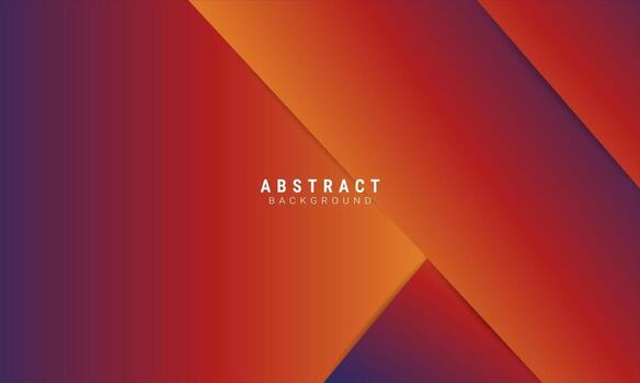 Blue orange vector background of overlapping triangles and oblique