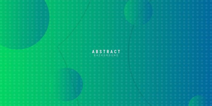 Minimal geometric background. Green elements with fluid gradient vector