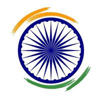 signo de la bandera de la india abstracta. ilustración vectorial vector