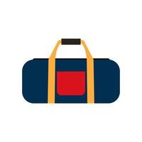 bolsas de viaje de colores aislados sobre fondo blanco. ilustración vectorial vector