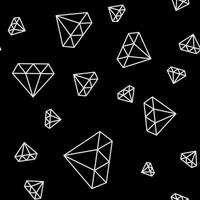 Diamond simple seamless pattern background. Vector Illustration