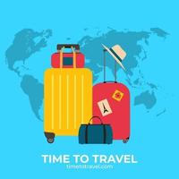 Time to travel background for ads, social network post. vector