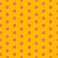 Simple Flower Seamless Pattern Background. Vector Illustration