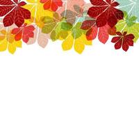 Abstract Autumn Leaves Background. Vector Illustration