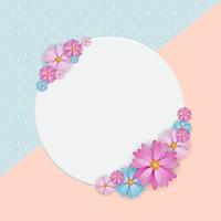 Abstract Natural Flower Background. Vector Illustration