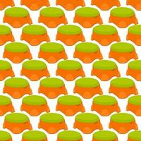 Abstract seamless plastic baby pots with comfortable handle vector