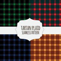 Tartan plaid seamless pattern background. Vector Illustration