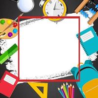 Abstract Back to School Poster Background. vector