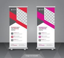 Corporate rollup or x banner design template vector