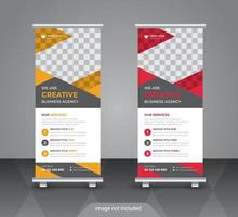 Corporate rollup or x banner design template vector