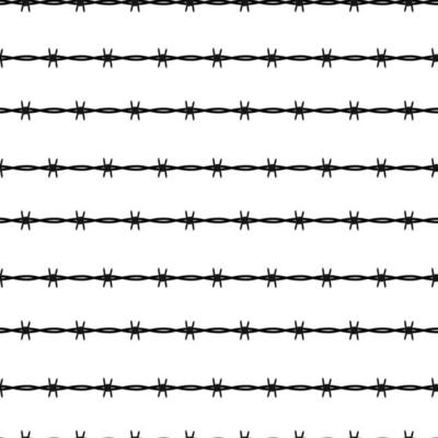 Barbed wire seamless pattern