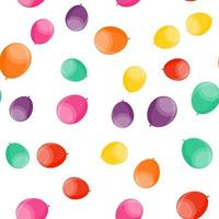 Happy Birthday party Seamless Pattern Background with Balloons vector