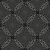 Black and White Abstract Psychedelic Art Seamless Pattern Background. vector