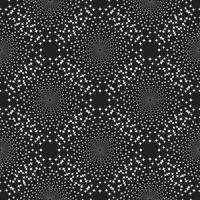 Black and White Abstract Psychedelic Art Seamless Pattern Background. vector