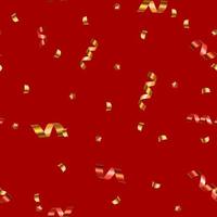 Abstract Party Confetti and Stars Seamless Pattern Background. vector