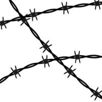 Barbed wire isolated vector