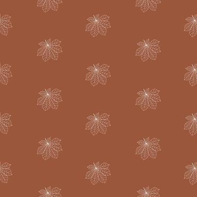 Abstract Seamless Pattern Background with Falling Autumn Leaves