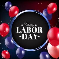 Happy Labor Day Poster Vector Illustration