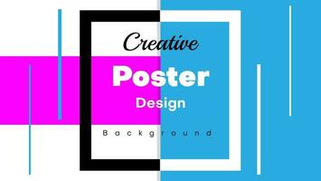 simple business poster design template  with geometric shape vector