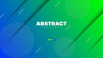 blue green gradient background with halftone vector