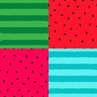 Seamless Pattern Background with Watermelon. Vector Illustration.