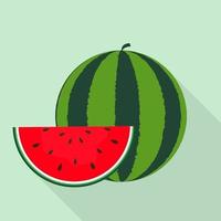 Watermelon Icon. Vector Illustration