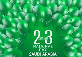 Saudi Arabia National Day September 23. Independence Day vector