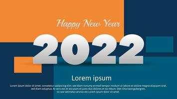 happy new year 2022 banner background vector