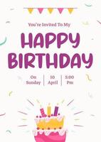 Birthday Greeting Card vector