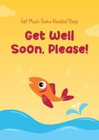 Get Well Soon Please vector