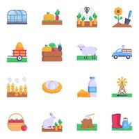 Farm land Elements vector