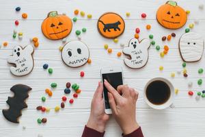 una preparación para halloween foto