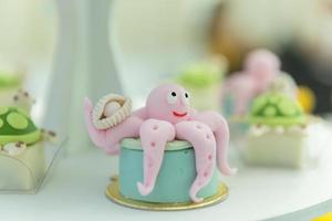 Personalized octopus candy in children's party photo