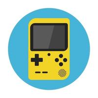 game console icon vector