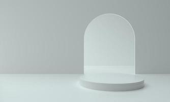 Minimal product pedestal for showcase or promo photo