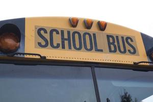 autobús escolar americano foto