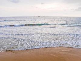 Beautiful sunny landscape panorama from Bentota Beach on Sri Lanka. photo