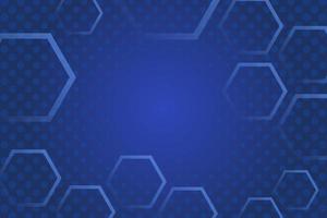 abstract blue background with fading hexagon and dots element. vector